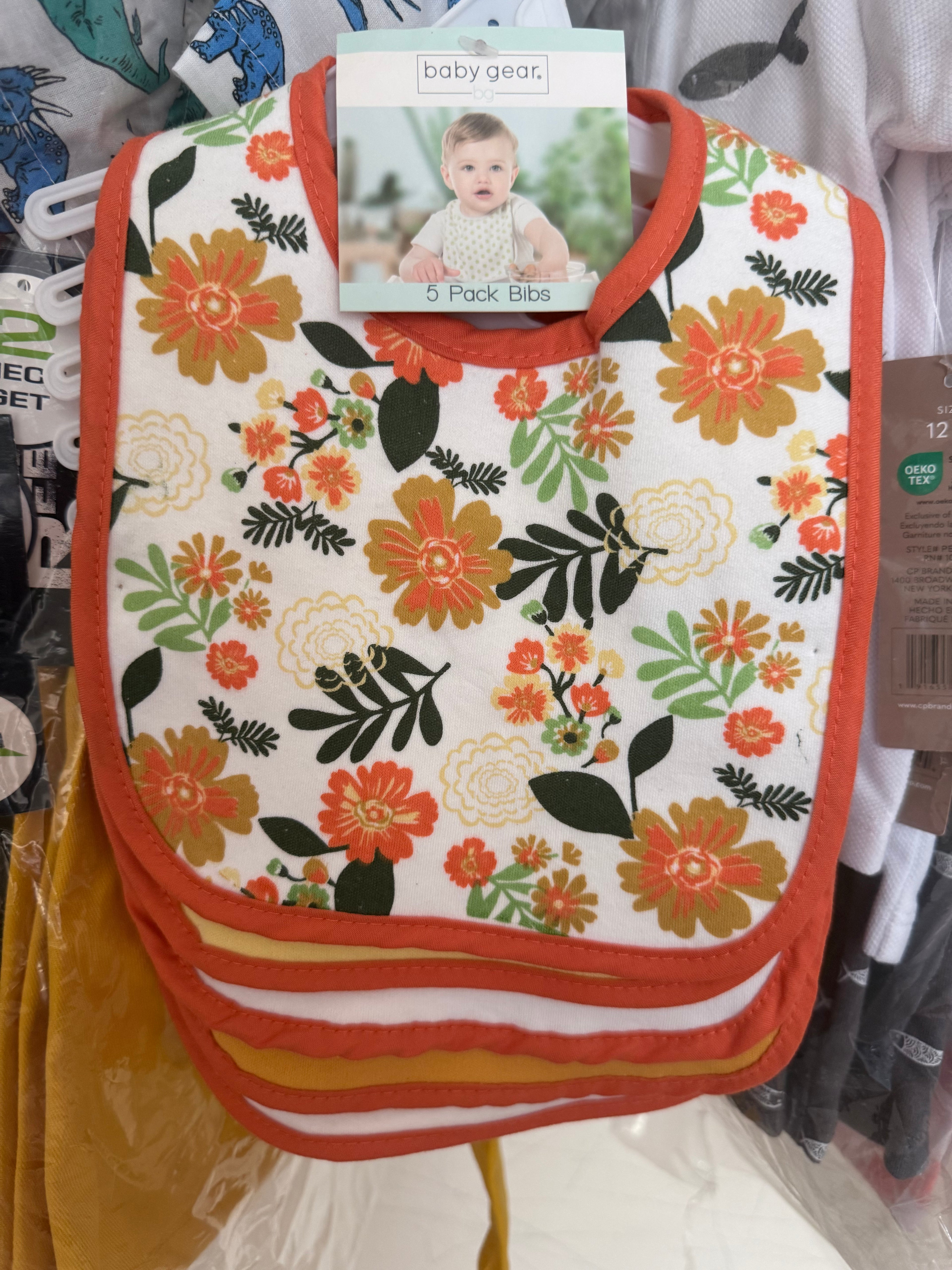 5 Piece Baby Gear Bibs!