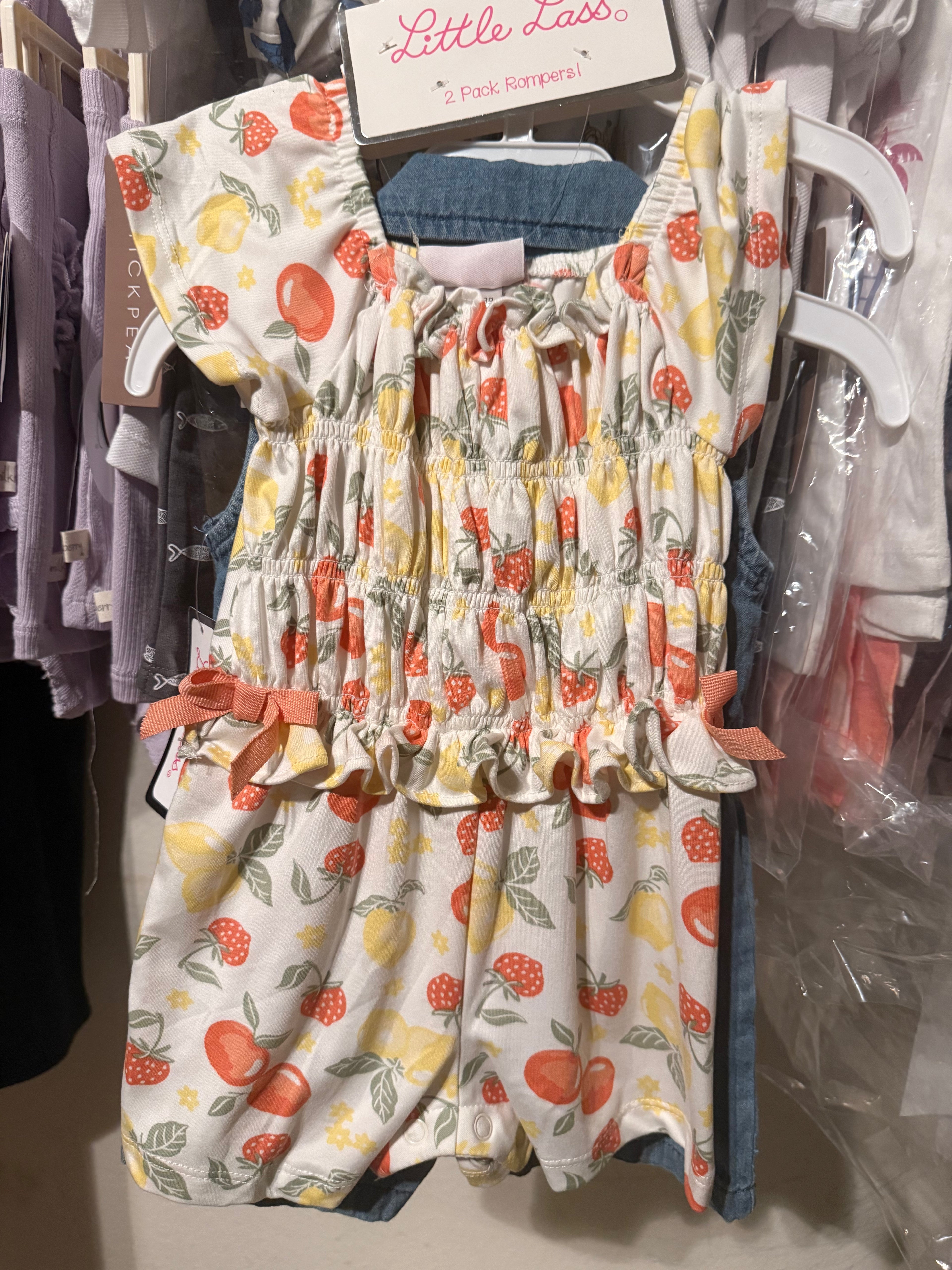 Little Lass 2 pack rompers!