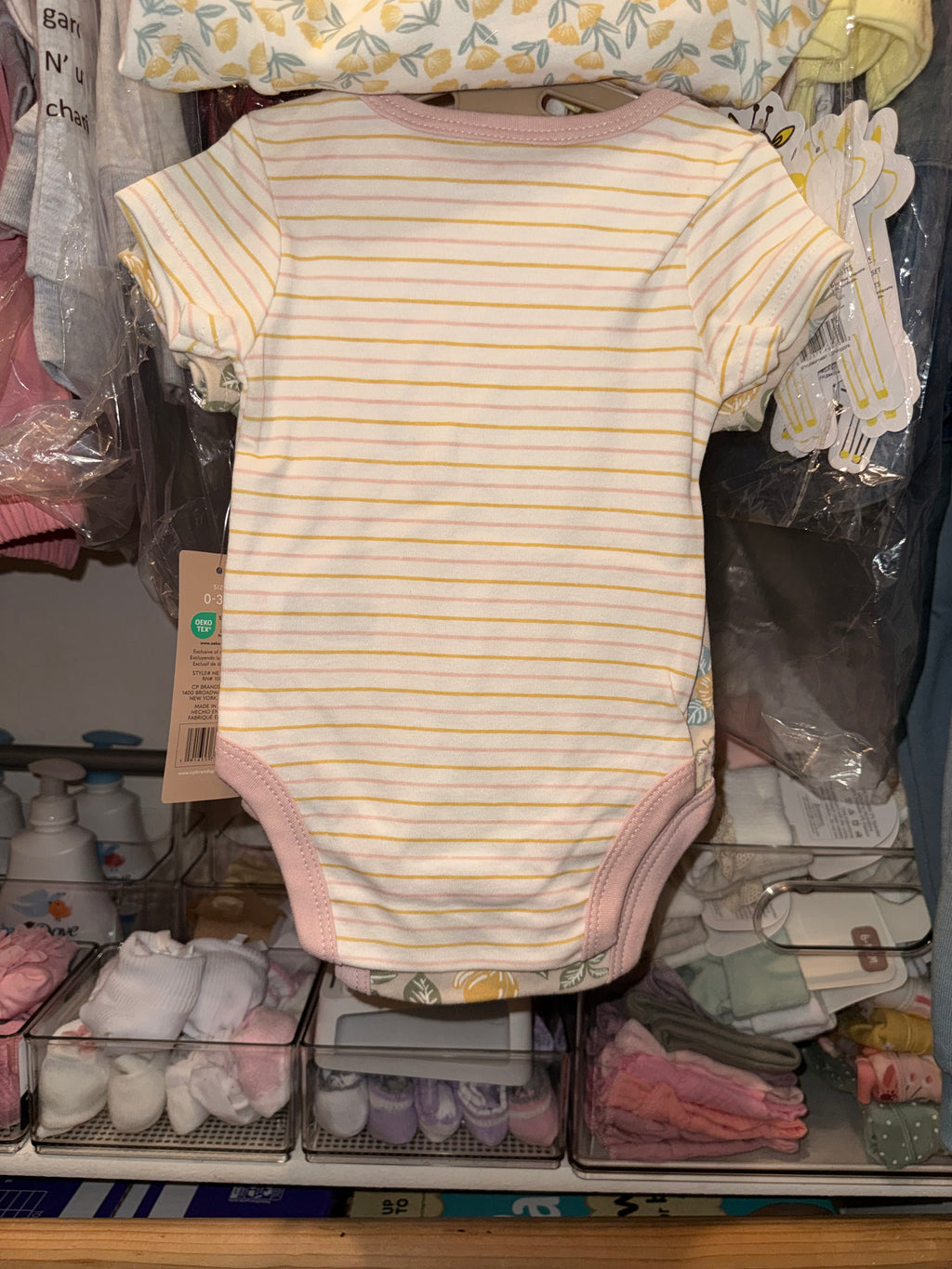 3 PIECE FLORAL PRINT ONESIES