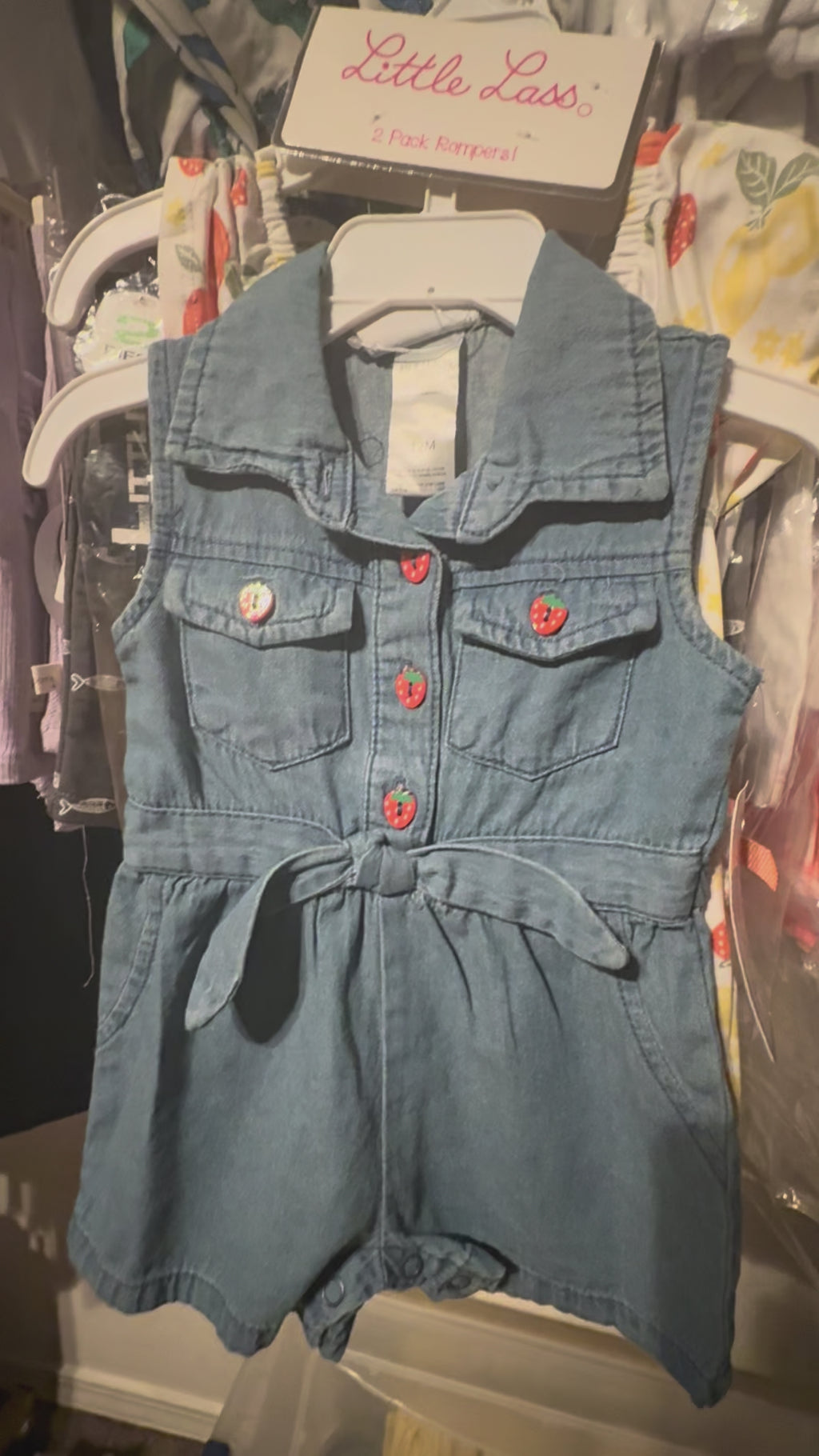Little Lass 2 pack rompers!